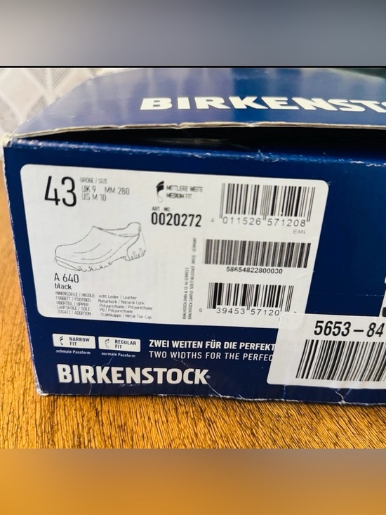 Birkenstock Men\'s Black Slip-On Utility Clog*Mens-Sz~10*work wear*BNIB main image 4
